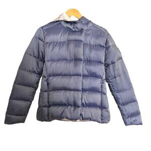 Obermeyer Women's M Periwinkle Down Puffer Hooded Jacket